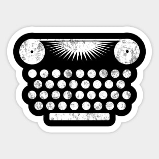 Vintage Typewriter Sticker